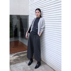 木兰 简约v领针织开衫女2025十三行秋季新款百搭亲肤羊毛衫 56566