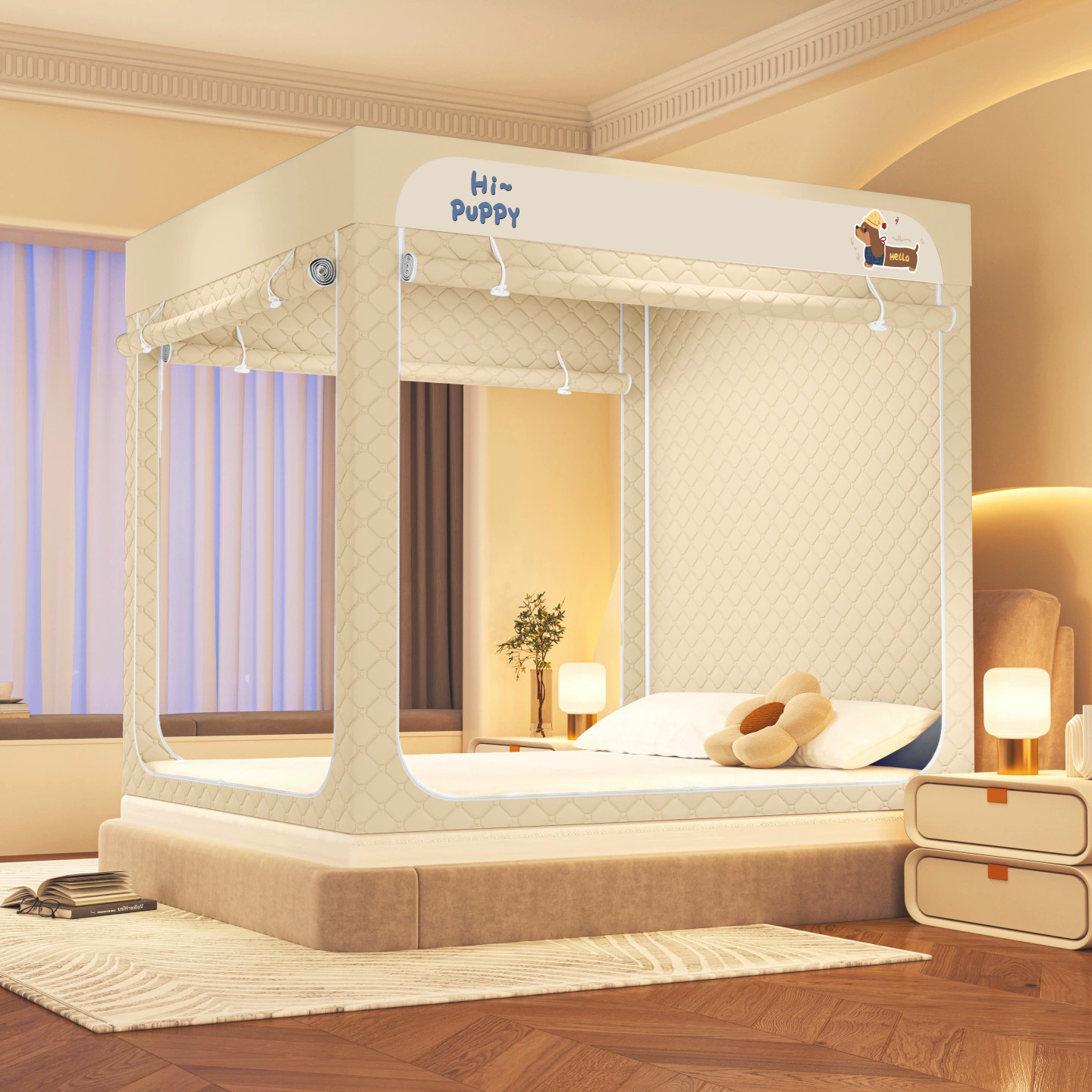 Крепкое теплое разнообразное mosquito net для кровати для домашнего использования, увеличенная толщина