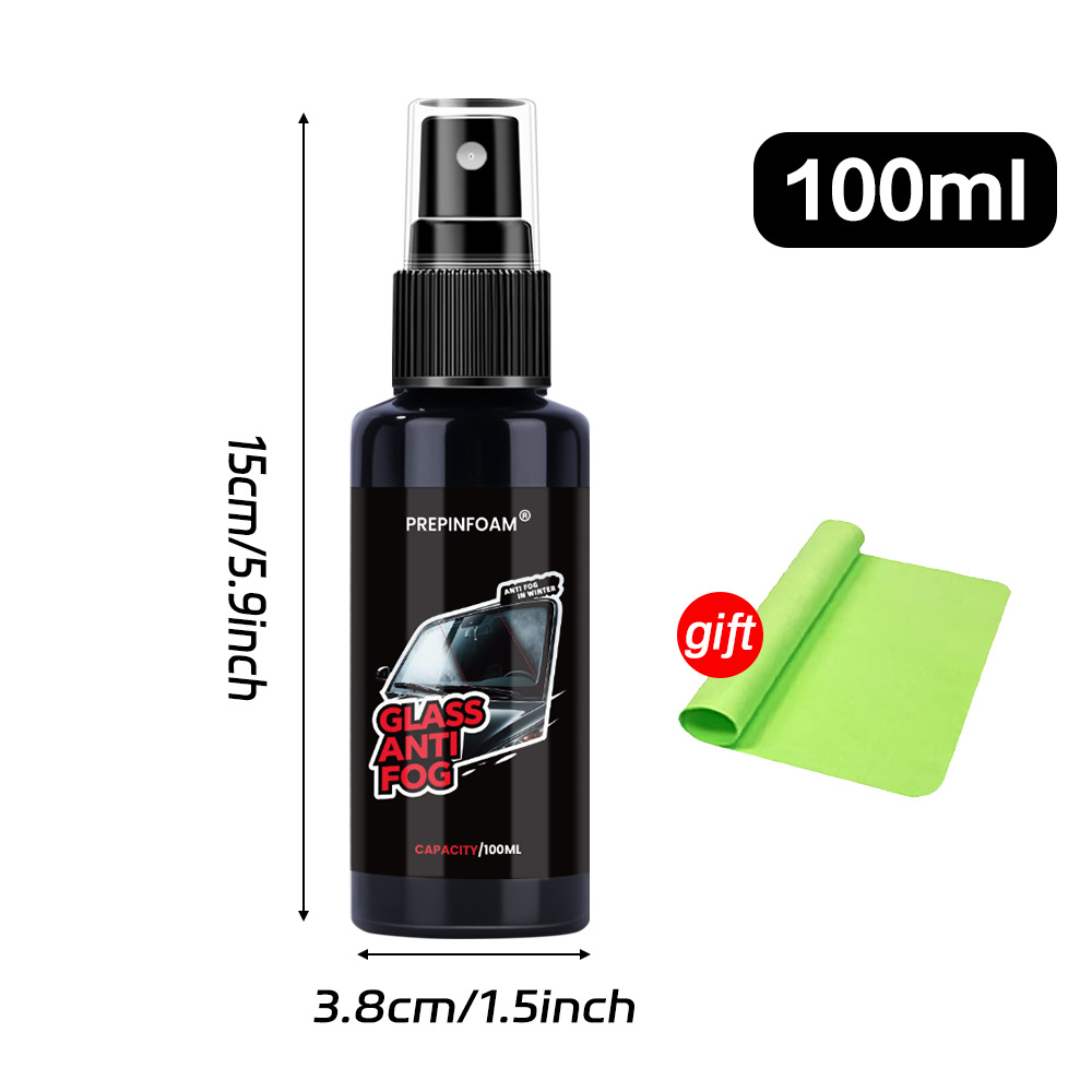 Qìchē – PREPINFOAM-P33 Car Glass Automotive glass defogging agent - p33-100ml-green-glasses-cloth
