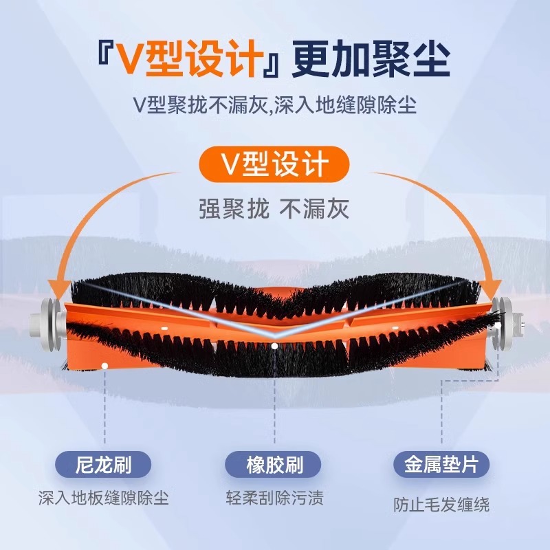 S10 / S10Pro / S20PRO / X10 tractor de barrido principal cepillo de borde de la bolsa de polvo de tracción