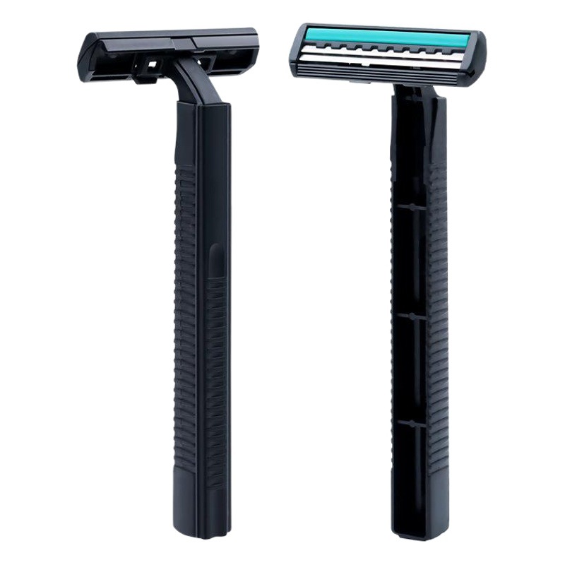 Hotel Disposable Razor Supplies Manufacturer Wholesale Duke Square Handle Double-Layer Stainless Steel Razor