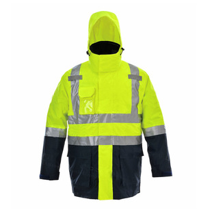 Uncle an B406 Reflective Warning Cotton Clothing Waterproof and Cold-proof Reflective Sanitation Construction Overalls