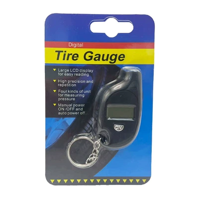 Cross-Border High-Precision Mini Digital Tire Air pressure gauge/tire pressure gauge - black-carded