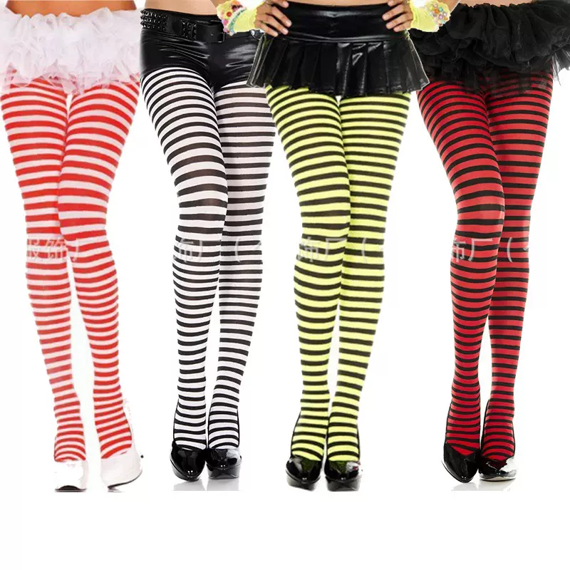 万圣节成人连裤条方丝袜圣诞节服饰道具化妆舞会 角色扮演跨境