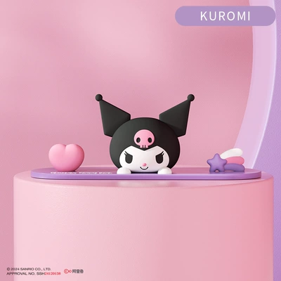 Sanrio Car Accessories Ornaments, Car Dashboard Decorations, High Elasticity, Traceless Adhesive, Car Interior Decorations with a High-End Feel (Car ornaments) - kuromi