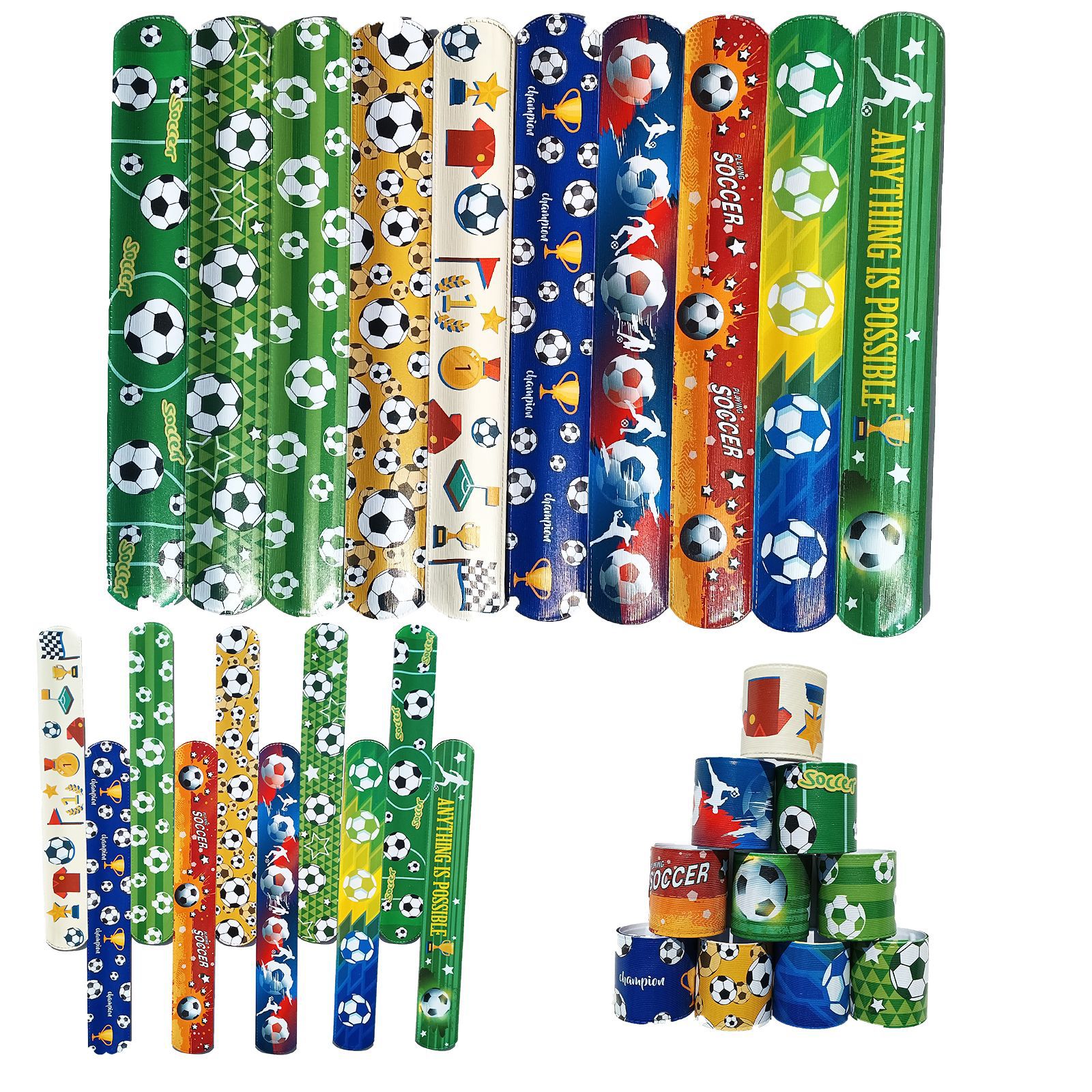 Fiesta temática de fútbol brazalete de collar de fútbol brazalete de decoración de fútbol deporte de fútbol brazalete de collar de fútbol