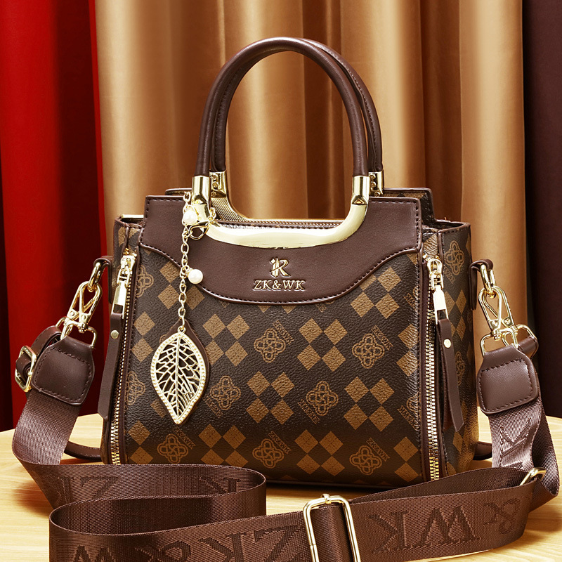 Bolsos transfronterizos 2025 nuevo bolso de mensajero de un solo hombro de gran capacidad, bolsos de mujer portátiles de moda, bolsos de alta gama, mujeres