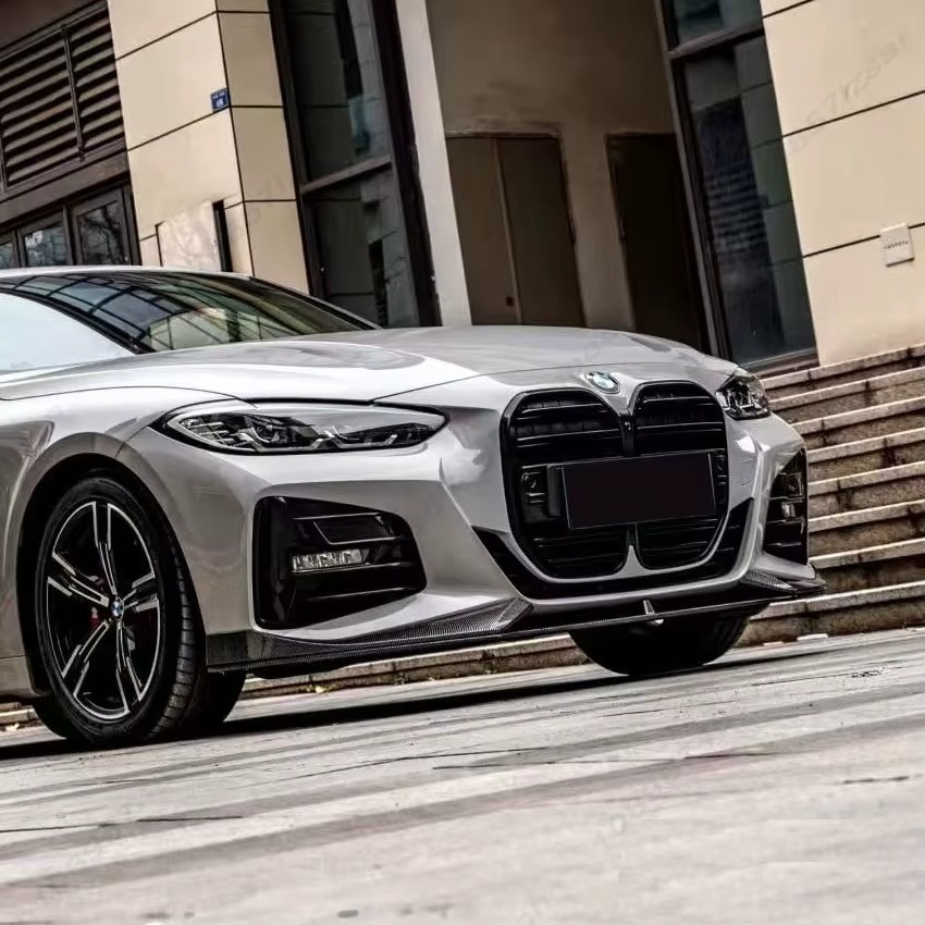Suitable for 2021-2024 Bmw 4 Series Integrated Front Lip Modification for 2-Door G22/4-Door G26, No-Drill Front Spoiler