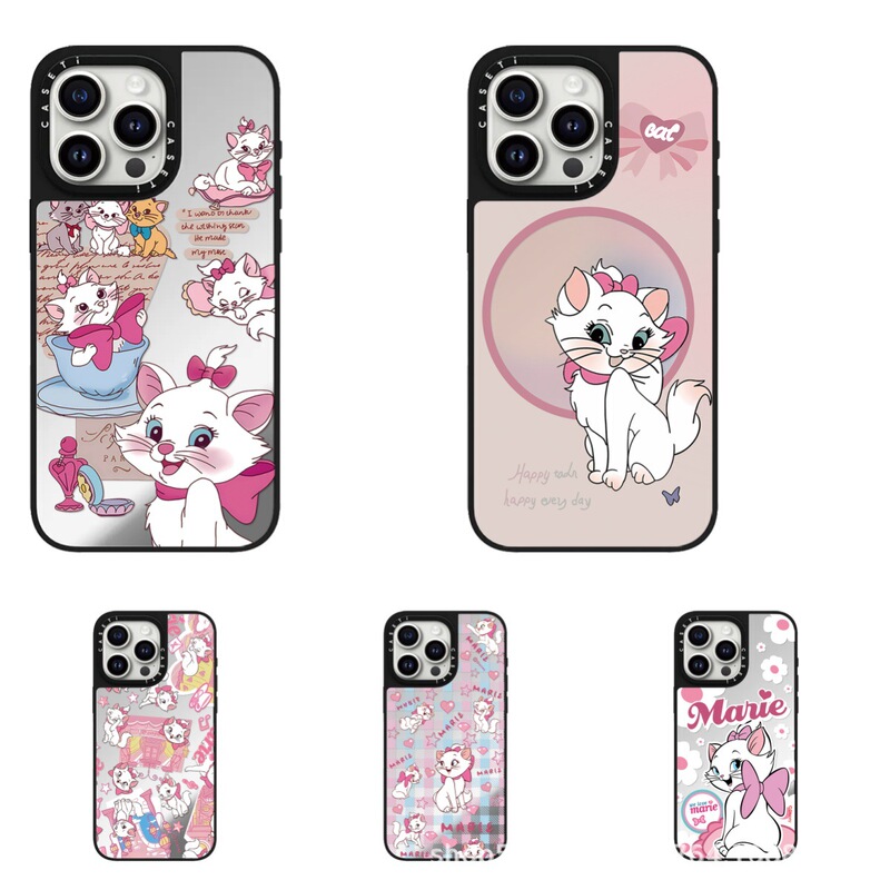 Magsafe Magnetic Cute Tea Cup Mary Cat Suitable for Apple 17Promax Mobile Phone Case Iphone16Proma