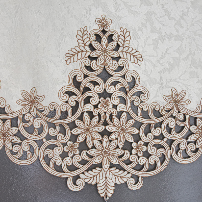 European American style refrigerator cover cloth household single and double door refrigerator towel modern simple artificial hollow embroidery refrigerator cover