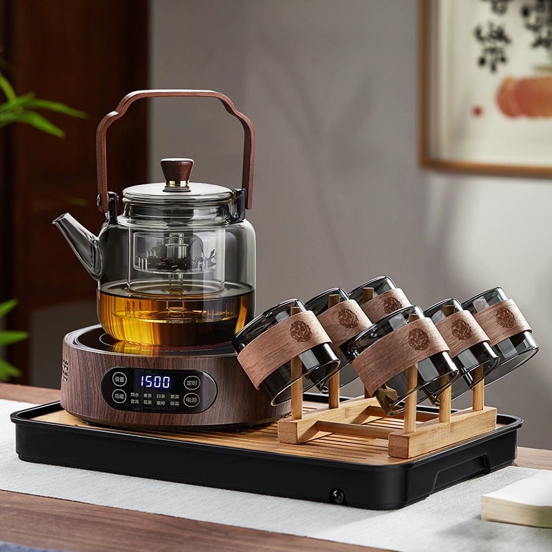 Tetera de Vidrio con Asa de Vidrio de Borosilicato Resistente al Calor para Té image 15