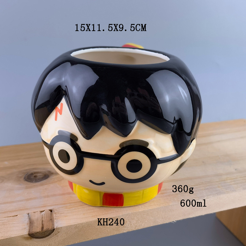 Quemador de incienso taza forma taza anime periférico creativo Taza de cerámica 600ml taza de acero inoxidable