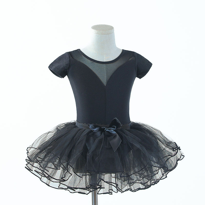 Niños danza uniformes malla empalme ropa de entrenamiento adorable ropa de baile confortable ropa de ballet transpirable image 7
