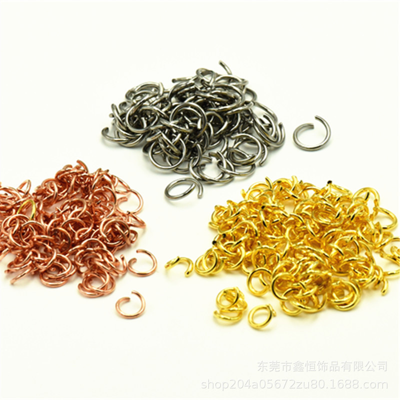 Collar de acero inoxidable pulsera anillo de conexión anillo abierto galvanoplastia oro real DIY accesorios de joyería precio bajo al por mayor