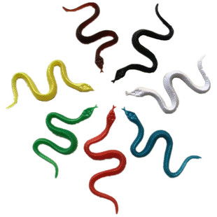 Soft rubber fake snake Halloween small toy accessories trick props gifts pvc plastic simulation small snake toy