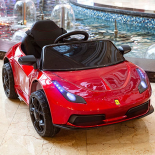 遙控兒童電動車四輪寶寶搖擺汽車男女玩具車小孩0-6歲法拉利童車