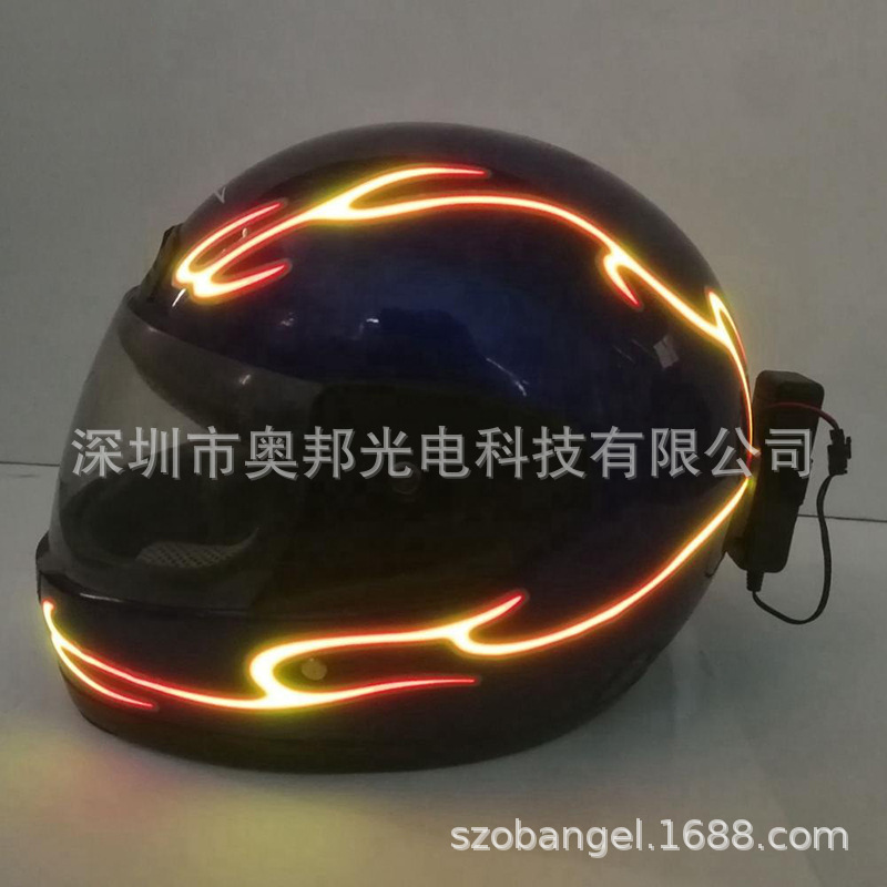 Glowing Helmet EL Luminous Strip Motorcycle Helmet