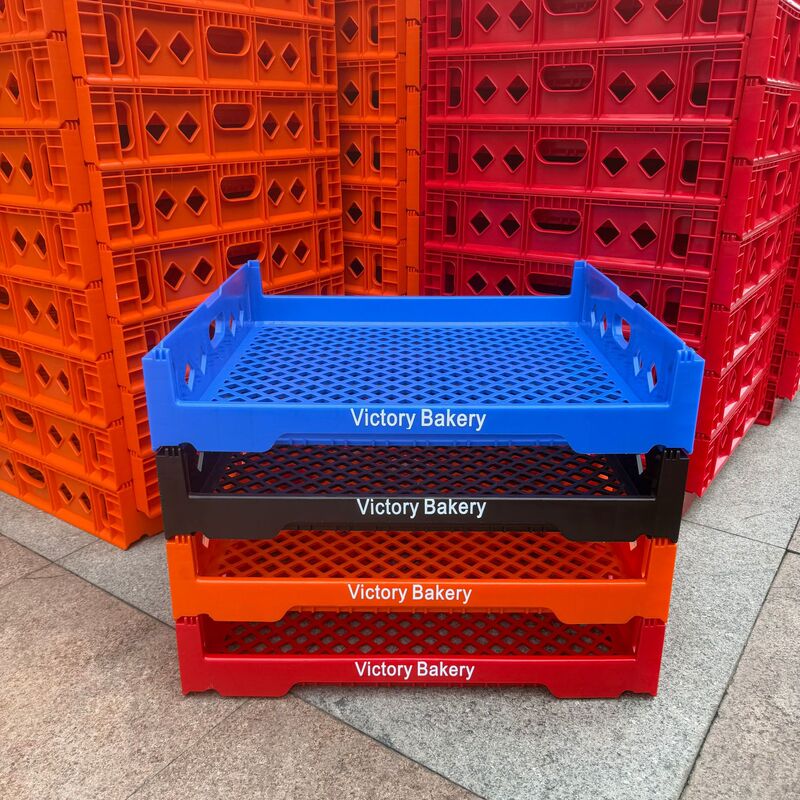 New Material Bread Rack, Plastic Bread Basket, Orange Bread Display Rack, Bread Display Box, Freely Stackable Bread Basket