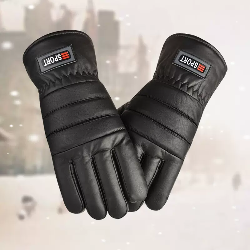 冬季男士防风棉手套防滑耐磨防寒防水保暖加绒骑车摩托车外卖手套