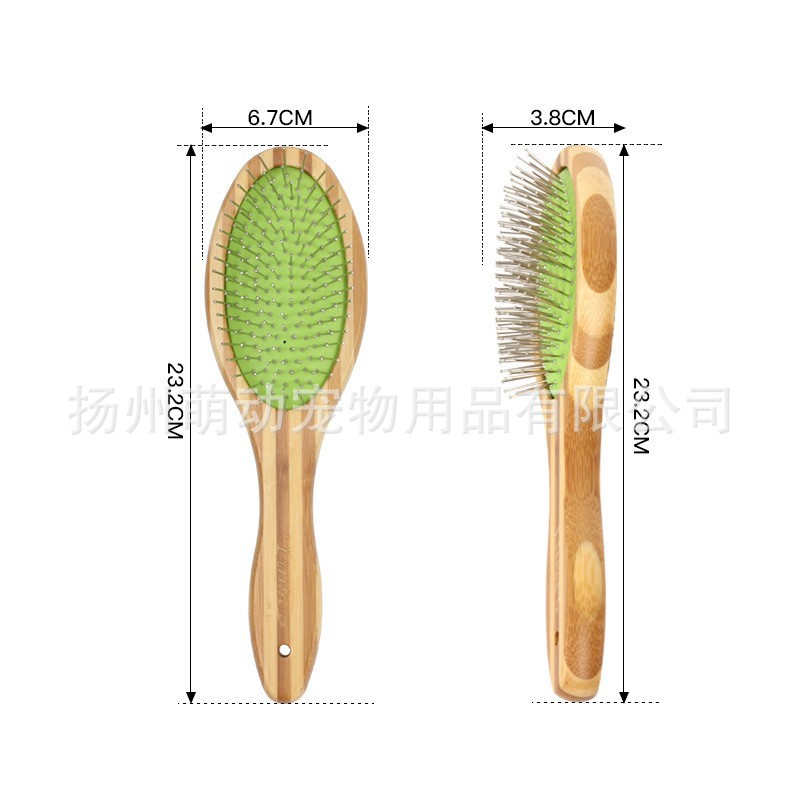 컬러 대나무 단면 은바늘 빗