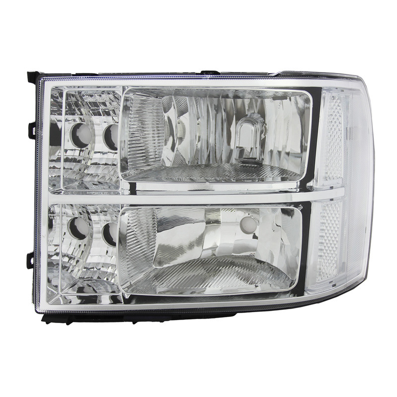 Aplicable a GMC07-13 Sierra faro estándar de los Estados Unidos modelo de halógeno de semieconjuntamiento chapado con reflector transparente