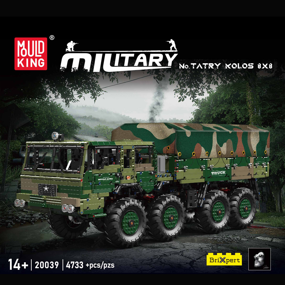 Yuxing Military Series 20039 20040 demasiado arrastrado KOLOS 8X8 gran dificultad para montar bloques