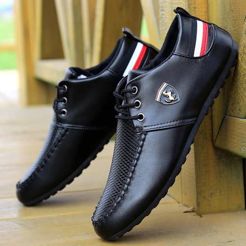 Spring and autumn men's casual shoes, small leather shoes, fashionable men's shoes, social men's minococcasin-minoccasin-style shoes, Korean shoes, men's small white shoes