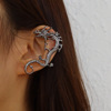 Earrings, metal ear clips, European style, simple and elegant design