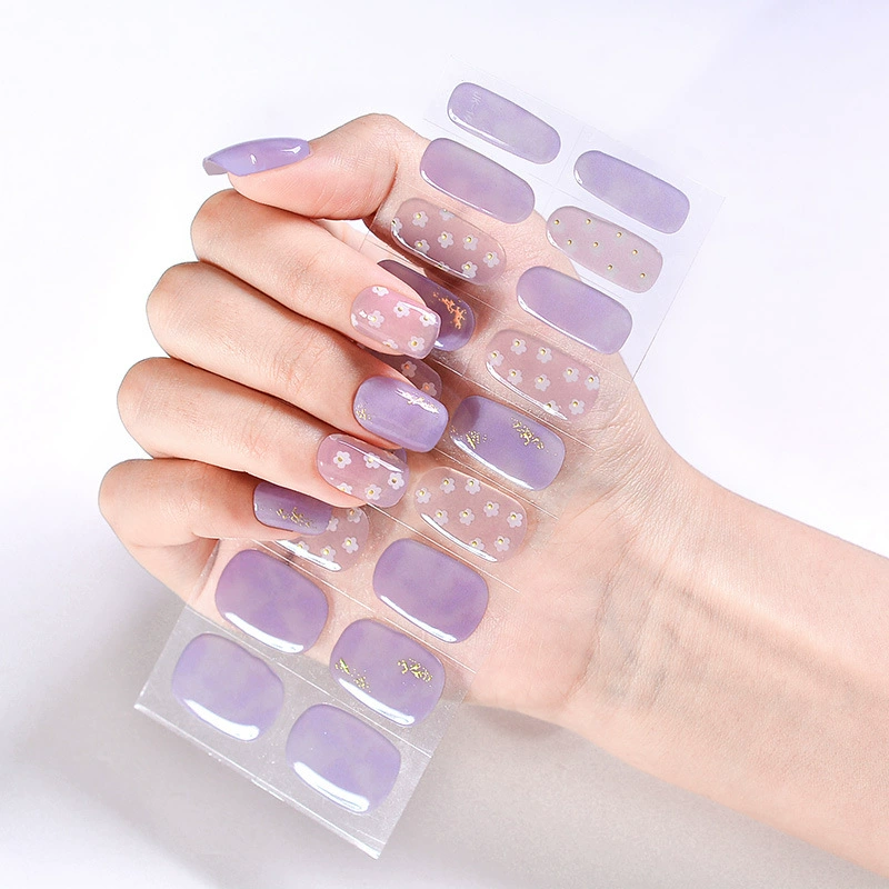 Набор для ногтей XT Gel с наклейками, искусственные ногти и лак для ногтей