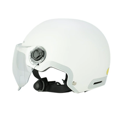 New National Standard 3C Electric Motosiklet kaskı (dəbilqə) - matte-white-l