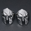 Mask suitable for men and women, ring, jewelry stainless steel for beloved, European style