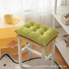 纯色冬季加厚灯芯绒坐垫玉米粒座垫餐椅垫学生办公室榻榻米垫批发