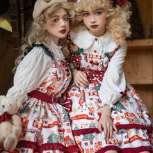 樱姬Lolita原创设计麋鹿甜点铺正版洛丽塔长袖秋冬新款圣诞公主裙