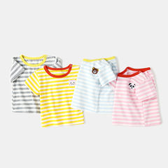 嬰兒衣服短袖T恤卡通夏季男童3歲夏裝1-2兒童寶寶女小童半袖上衣