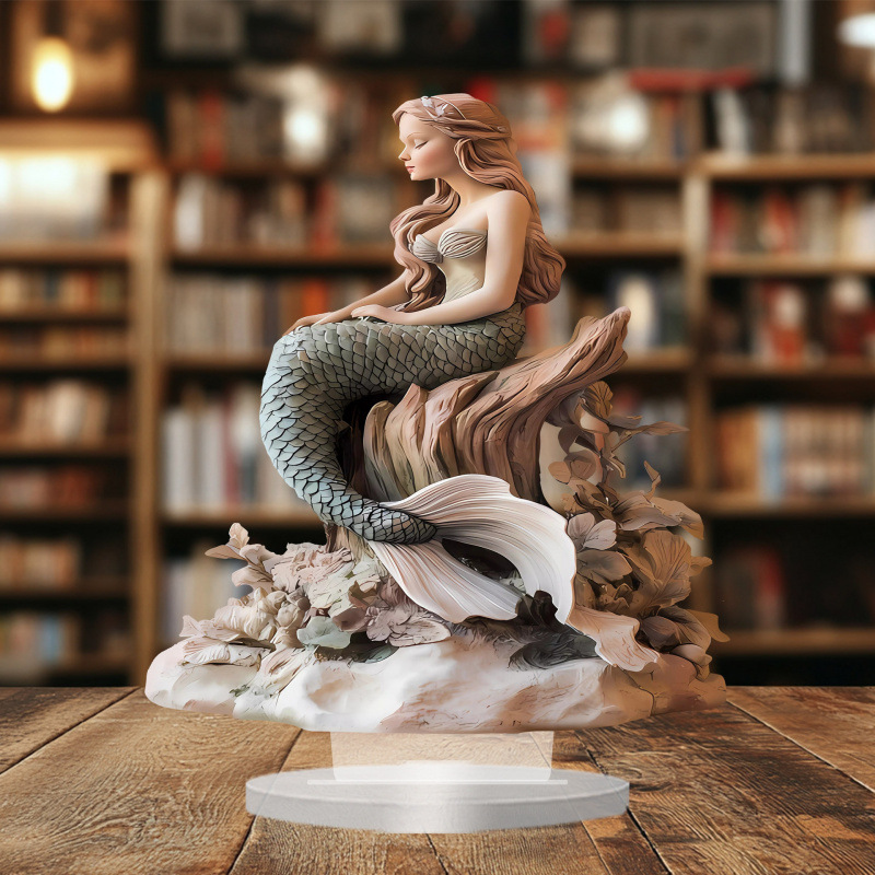 Transfronterizo nuevo estilo bohemio encantador sirena acrílico marcas para el hogar y la decoración de la oficina