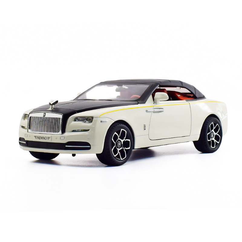 Coche de juguete de aleación a escala 1:24 con sonido y luz, coche de aleación grande para niños, pieza de exhibición premium, venta al por mayor.