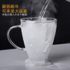 Double -layer glass household transparent drinking water cup Mark Cup breakfast cup milk coffee cup fruit juice drink cup