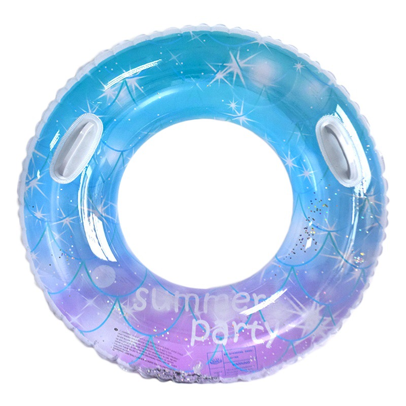 Nuevo estilo de flotador de natación para padres e hijos, flotador de dibujos animados de doble airbag para axilas, flotador inflable ecológico y grueso para exteriores.