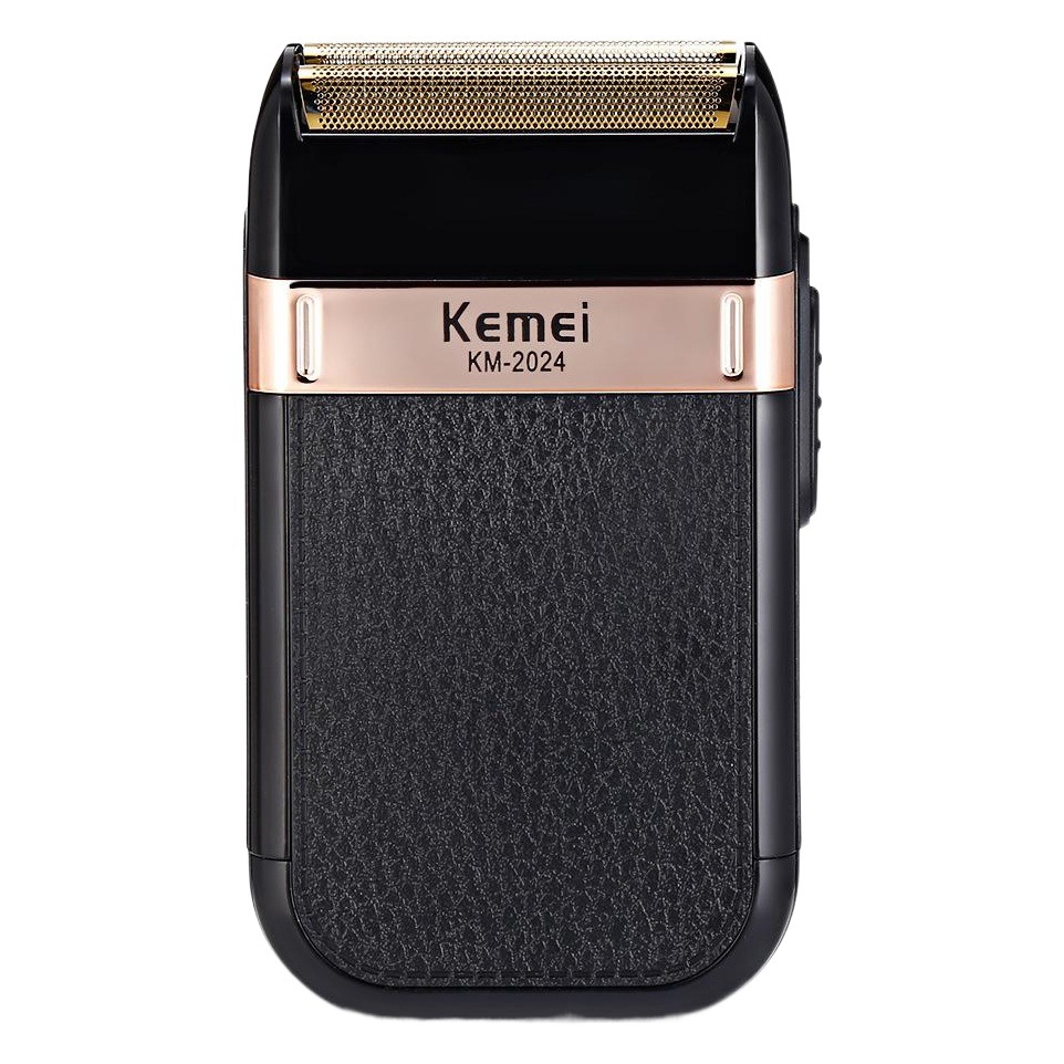 KM-2024 Komei nuevo USB carga alternativo doble red de afeitar de oro y plata cuchillo neto de lavado de cuerpo completo
