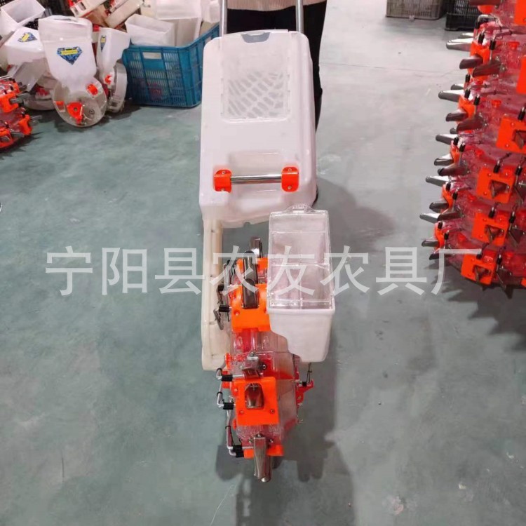 手推式种肥同施鸭嘴精播机玉米棉花大豆花生绿豆播种机鸭嘴精播机