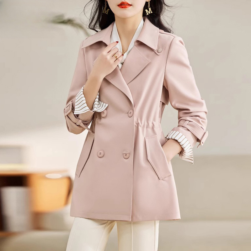 开春短款风衣女款2025新款小个子妈妈春秋装时尚洋气品牌外套|undefined