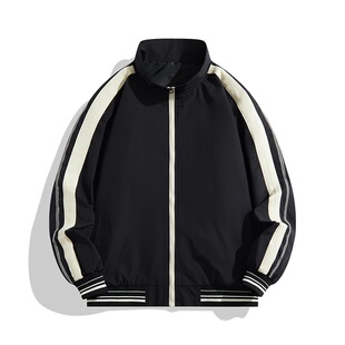 2024 Men's Jacket Spring and Autumn Korean Version Casual Versatile Top Couple Matching Stand Collar New Autumn and Winter Trend