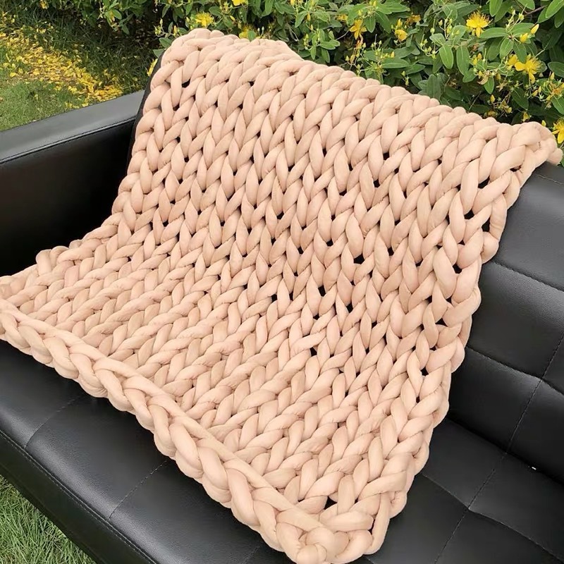 Buy quality Handwoven Super Thick Wool Blanket Cover Blanket Filling