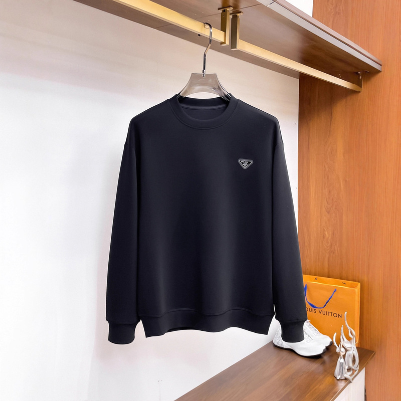 Correct Version 25 Monogram Mlb Autumn and Winter Tnf Prada Letter Blcg Long-Sleeve Crew Neck Tb Sweatshirt for Men and Women Correct Version 25 Monogram Mlb Autumn and Winter Tnf Prada Letter Blcg Long-Sleeve Crew Neck Tb Sweatshirt for Men and Women