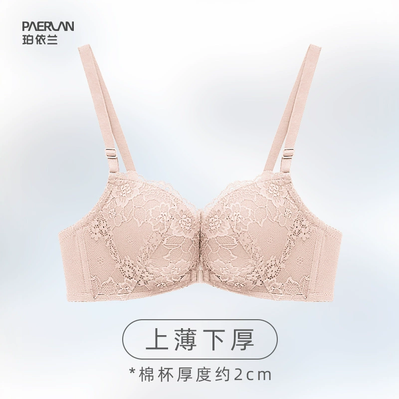 珀依兰 Lace push up bra, bra top, wireless bra, underwear, beautiful back