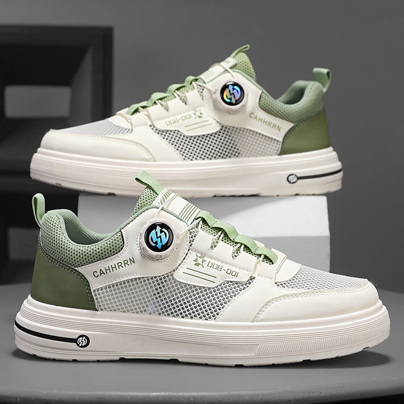 Zapatos de malla para hombre Primavera y verano 2025 nuevas zapatillas de deporte para estudiantes zapatos blancos casuales para hombres zapatos deportivos transpirables para hombres