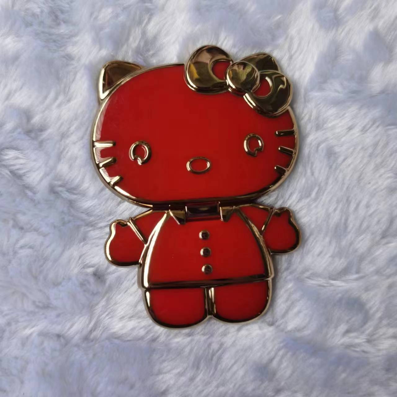 Caso de teléfono móvil universal soporte de succión magnética KT gato maquillaje espejo espalda tipo perezoso soporte conveniente y rápido soporte creativo