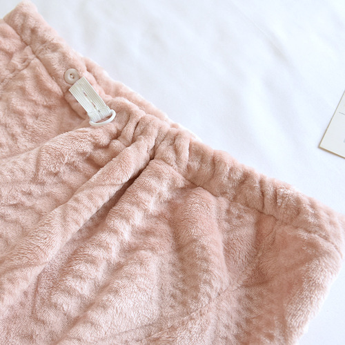 Autumn and winter flannel pants short pile cuffs coral fleece loose maternity pants moon pants pregnancy pants 