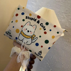 カラフルな水玉模様のウエストハイランドクラッチバッグ、高見えでスタイリッシュな人気の小さなバッグ、韓国風のお出かけイン収納化粧品バッグ