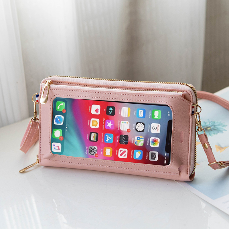 Women's 2024 New Touchscreen Mini Crossbody Bag/Coin Purse with Zipper Design, Suitable for Students, Korean Style